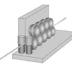 The drawing of wedge wire cold rolling.